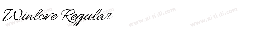 Winlove Regular字体转换